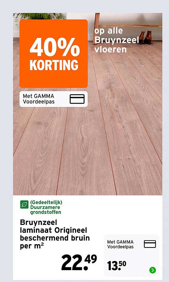 Bruynzeel laminaat Origineel beschermend bruin per m² 40% KORTING