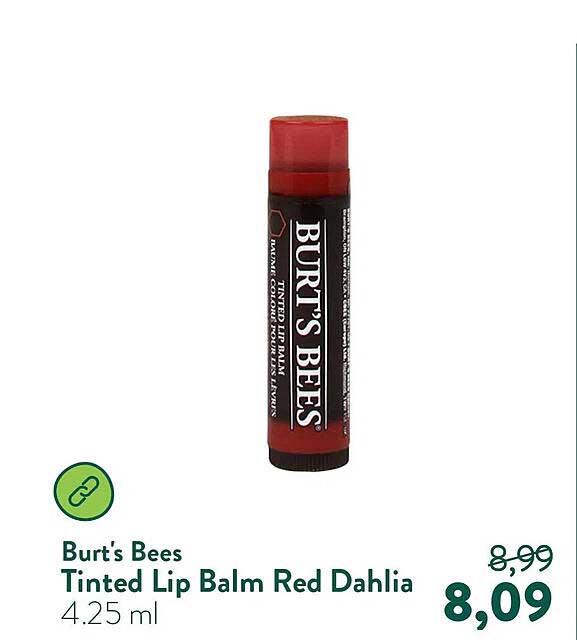 Burt's Bees Tinted Lip Balm Red Dahlia 4.25 ml