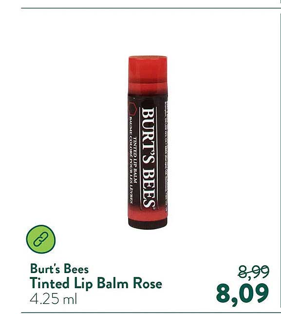 Burt's Bees Tinted Lip Balm Rose 4.25 ml