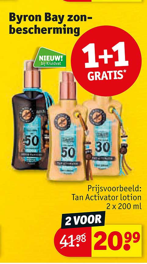 Byron Bay zon-bescherming 1+1 GRATIS*