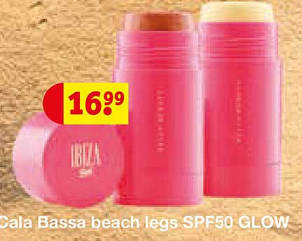 Cala Bassa beach legs SPF50 GLOW