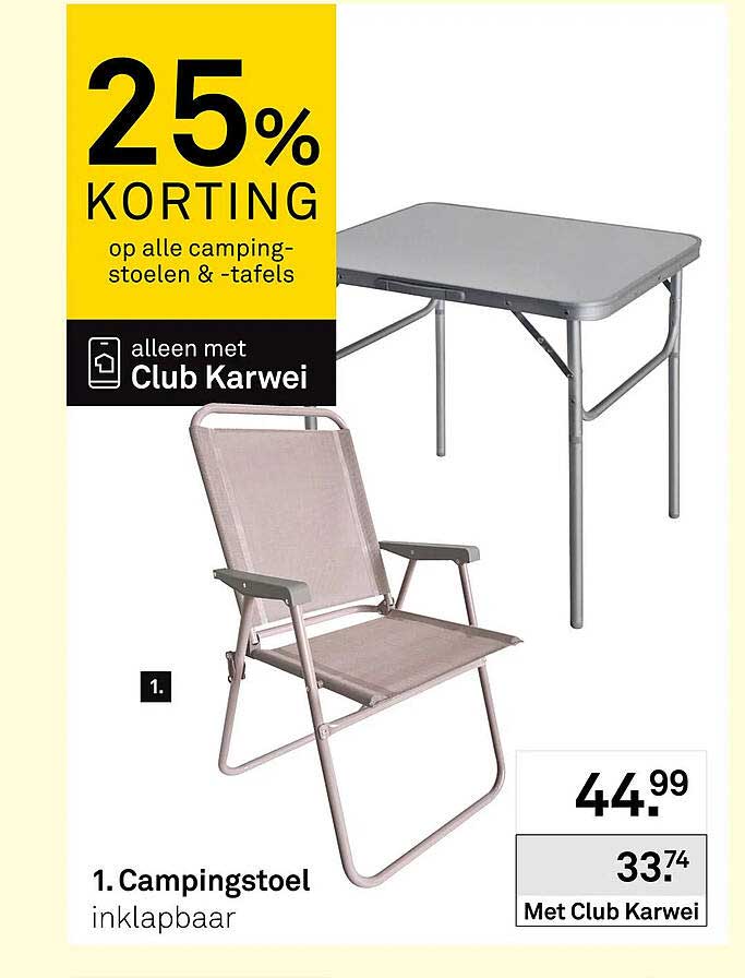 Campingstoel inklapbaar