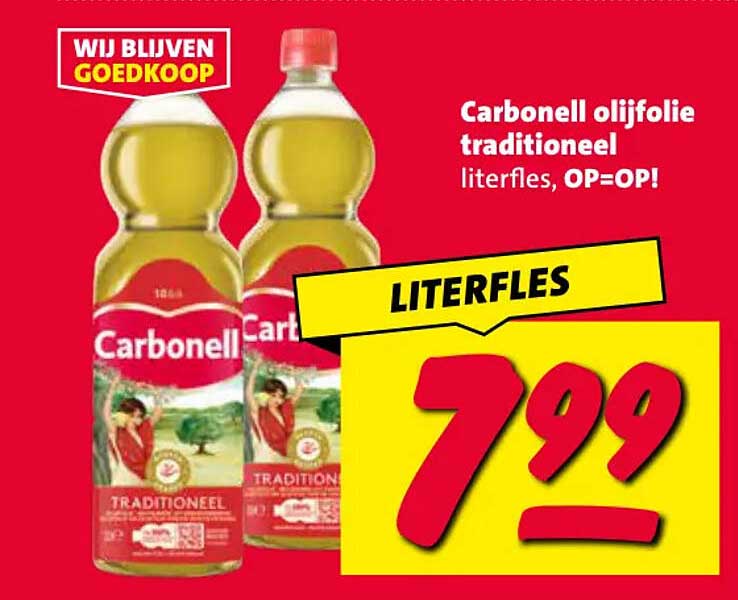 Carbonell olijfolie traditioneel literfles, OP=OP!