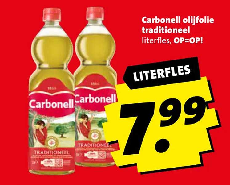 Carbonell olijfolie traditioneel literfles, OP=OP!