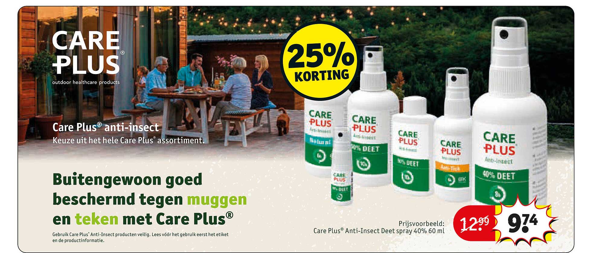 Care Plus® Anti-Insect Deet spray 40% 60 ml 25% korting