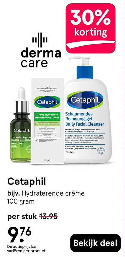Cetaphil 30% korting