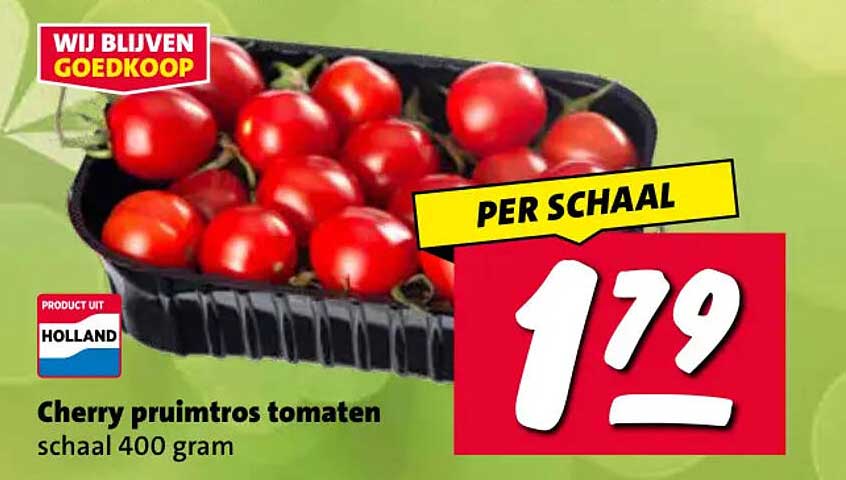Cherry pruimtro(s) tomaten schaal 400 gram