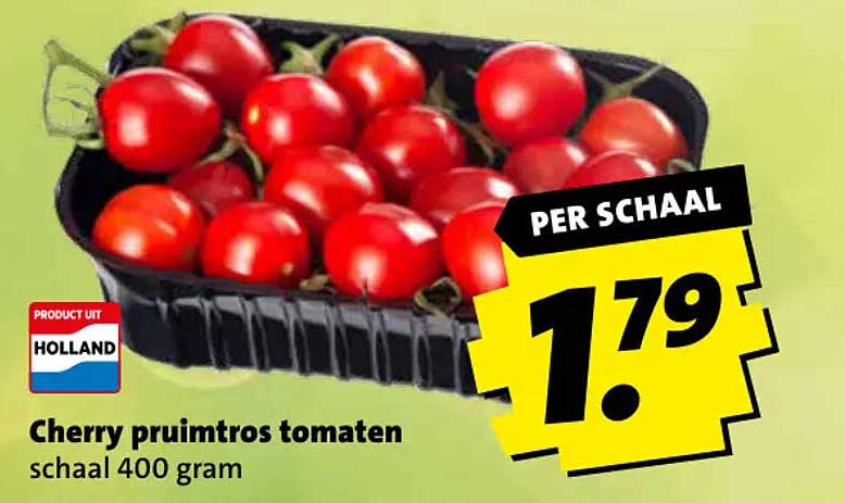 Cherry pruimtrots tomaten schaal 400 gram