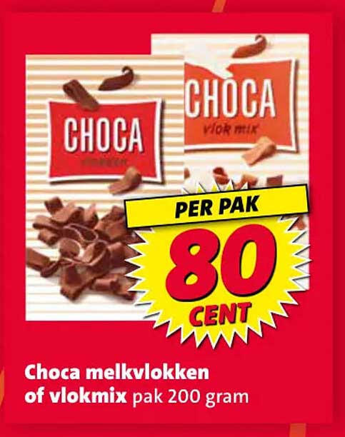 Choca melkvlokken of vlokmix pak 200 gram