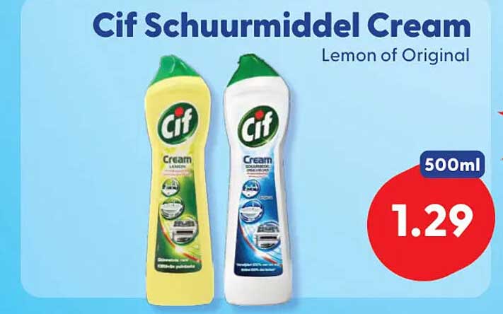 Cif Schuurmiddel Cream Lemon of Original