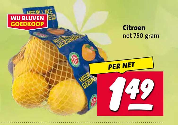 Citroen net 750 gram PER NET