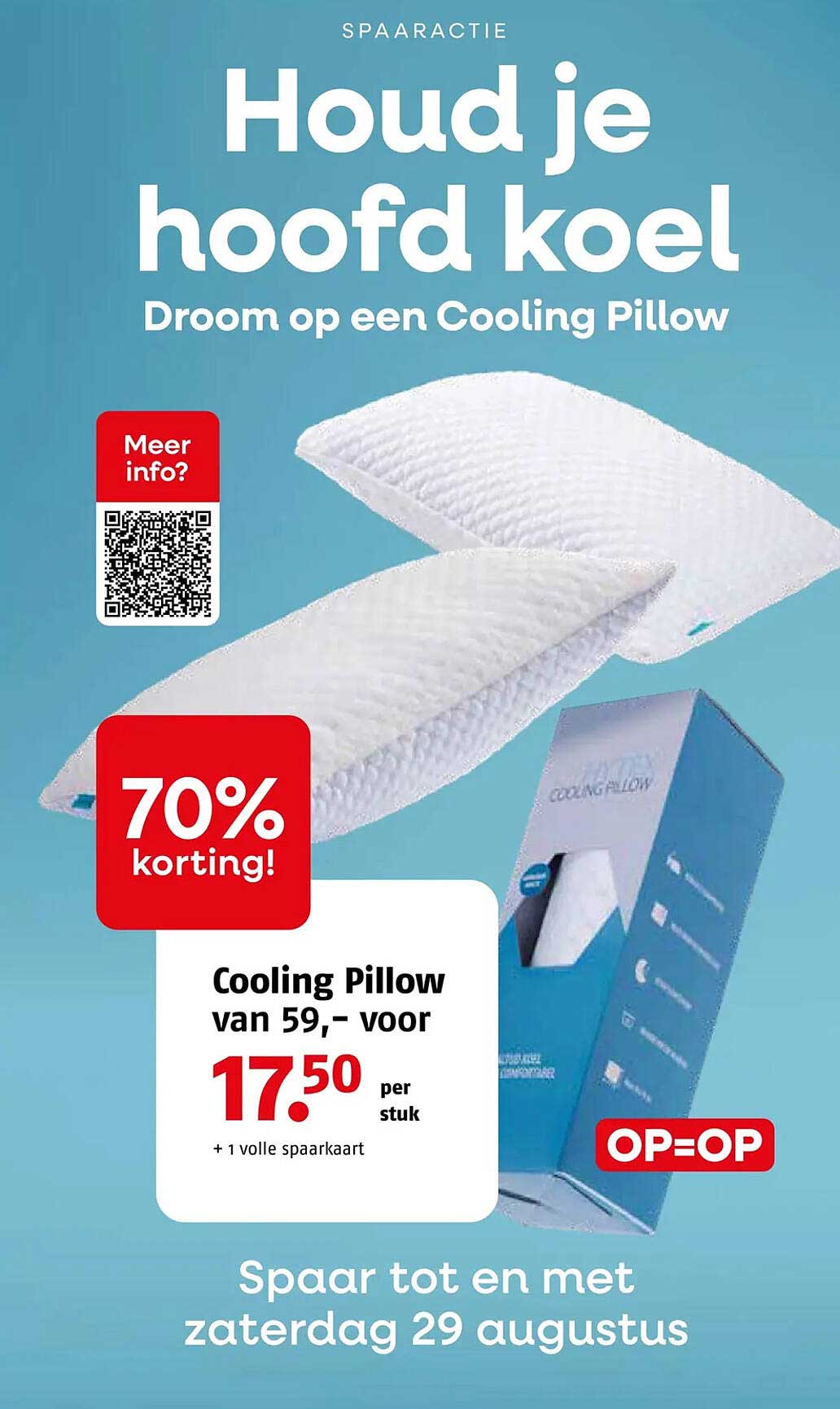Cooling Pillow van 59,- voor 17.50 per stuk