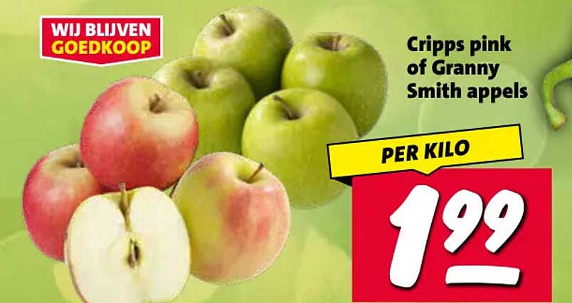 Cripps pink of Granny Smith appels PER KILO