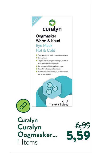 Curalyn Oogmasker Warm & Koud Eye Mask Hot & Cold