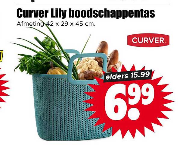 Curver Lily boodschappenmandtas