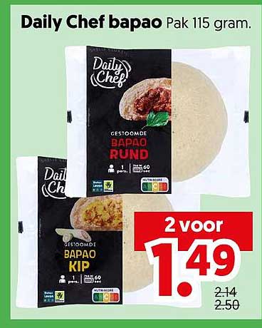 Daily Chef bapao Pak 115 gram.