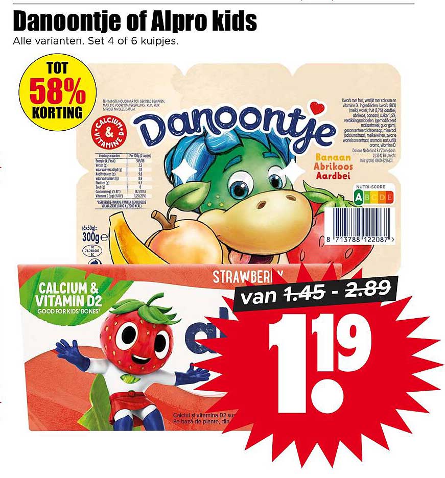 Danoontje of Alpro kids