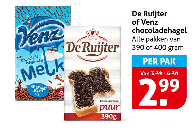 De Ruijter of Venz chocoladehagel