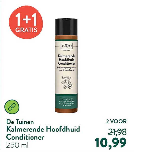 De Tuinen Kalmerende Hoofdhuid Conditioner 250 ml 1+1 GRATIS