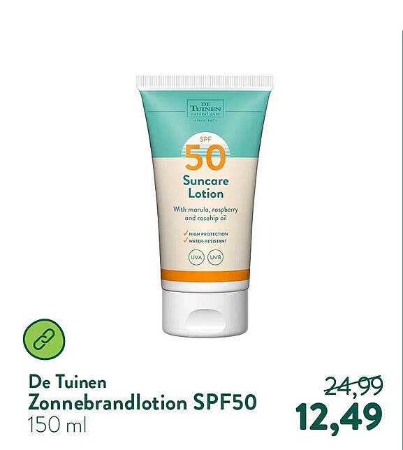 De Tuinen Zonnebrandlotion SPF50 150 ml