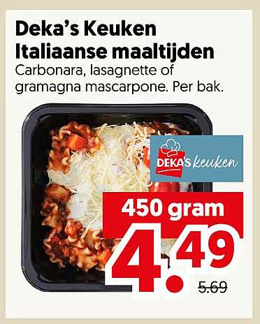 Deka’s Keuken Italiaanse maaltijden