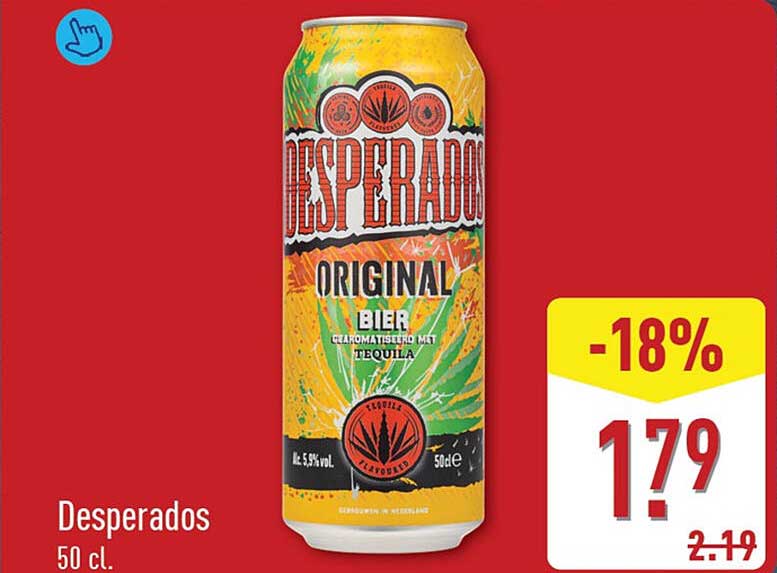 Desperados 50 cl. -18%