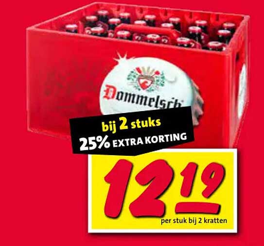 Dommelsch bij 2 stuks 25% EXTRA KORTING