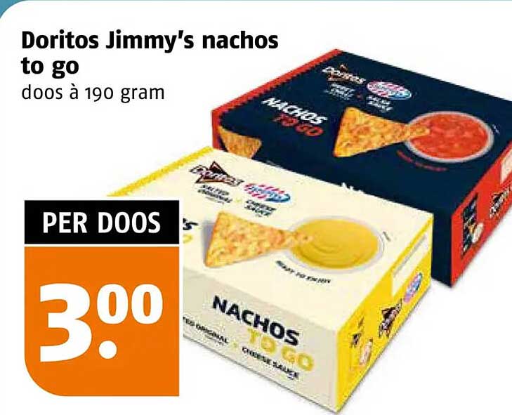 Doritos Jimmy's nachos to go doos à 190 gram
