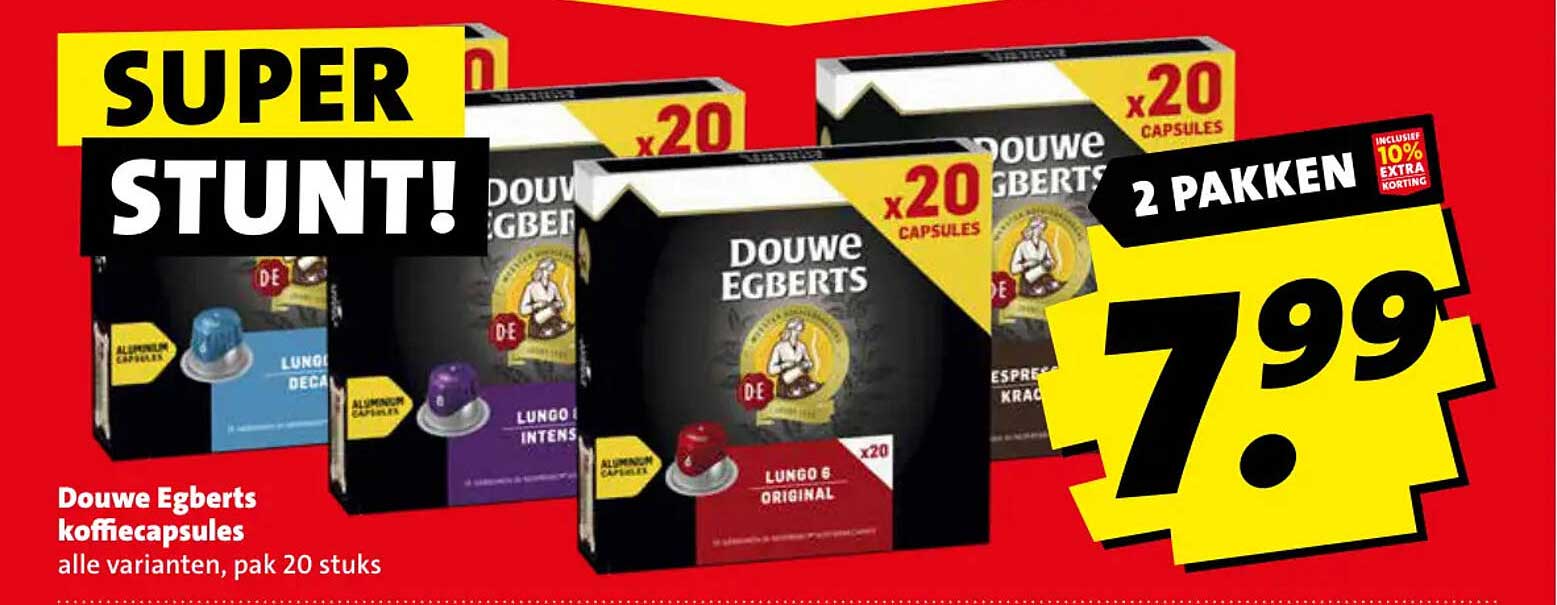 Douwe Egberts koffiecapsules alle varianten, pak 20 stuks 2 PAKKEN
