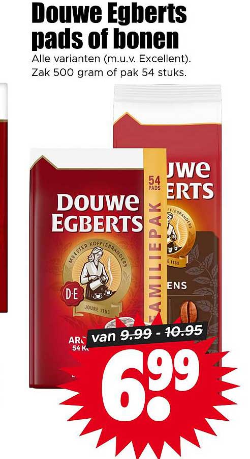 Douwe Egberts pads of bonen