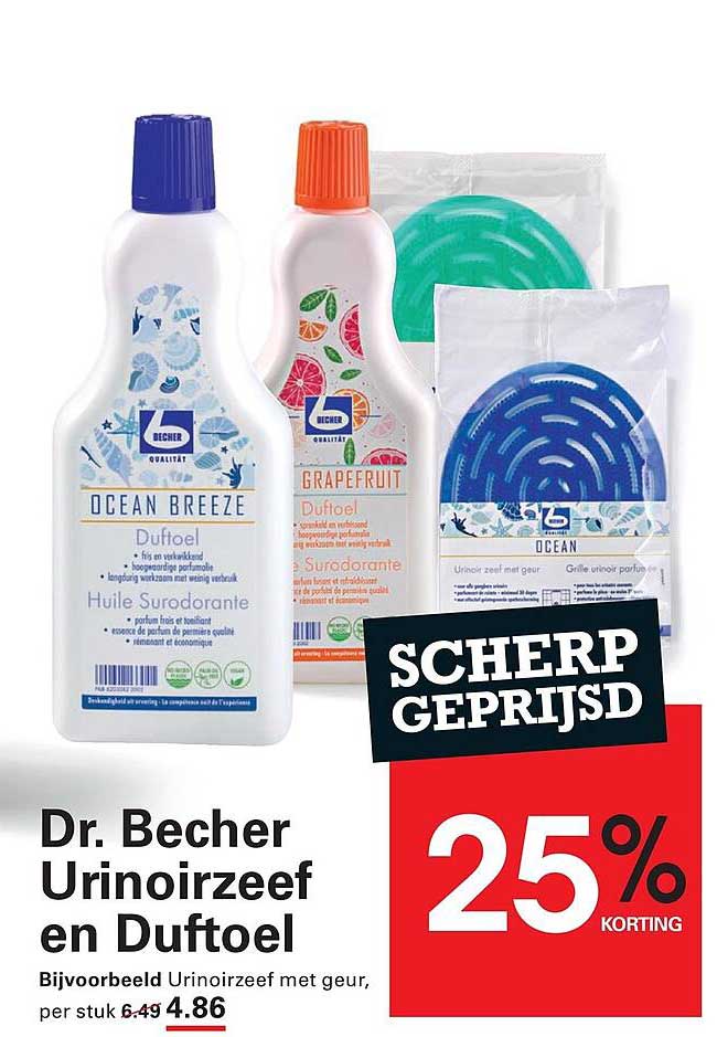 Dr. Becher Urinoirzeef en Duftoel