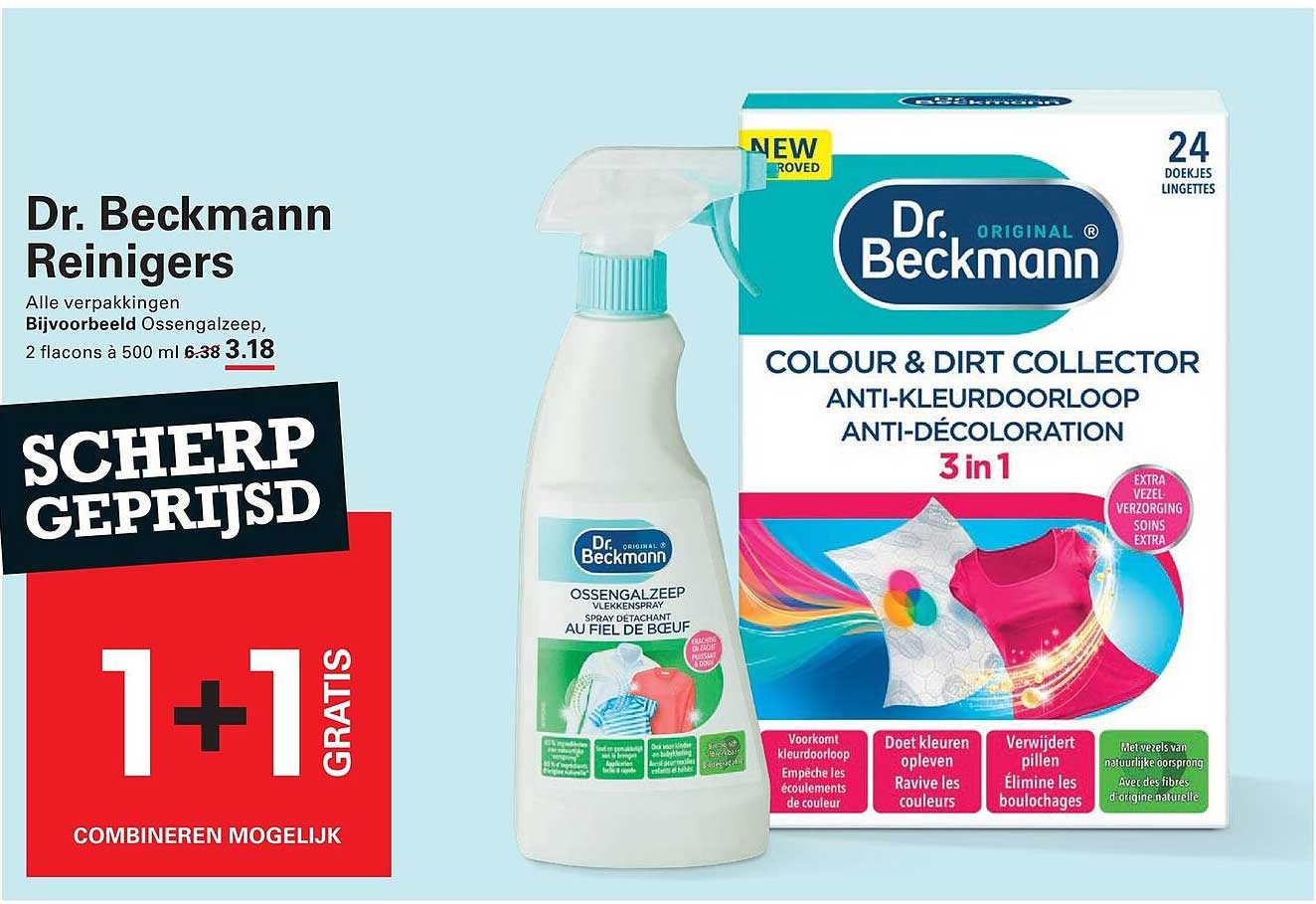 Dr. Beckmann Reinigers 1+1 gratis