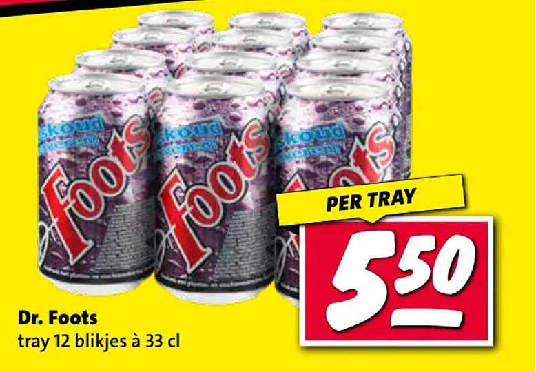 Dr. Foots tray 12 blikjes à 33 cl