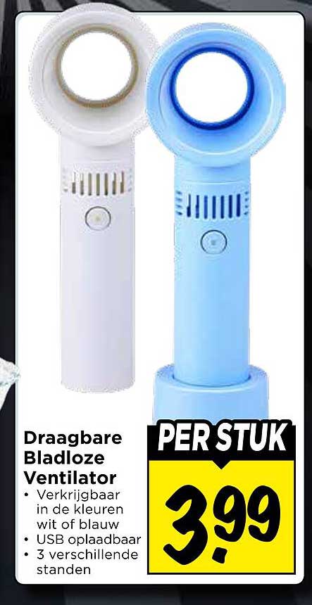Draagbare Bladloze Ventilator