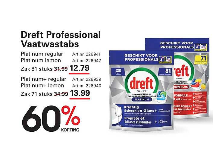 Dreft Professional Vaatwastabs