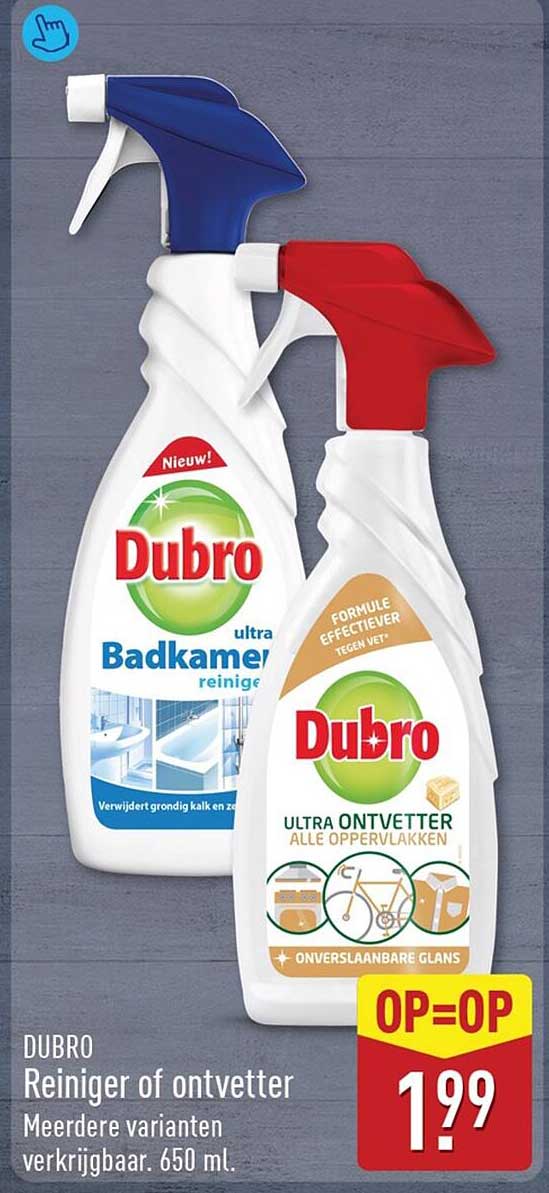 DUBRO Reiniger of ontvetter Meerdere varianten verkrijgbaar. 650 ml. OP=OP