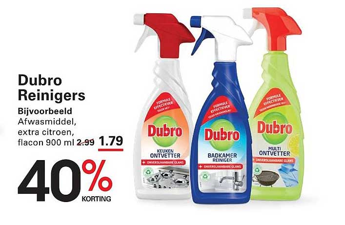 Dubro Reinigers 40% korting