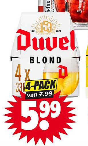 Duvel Blond 4 x 330 ml 4-pack