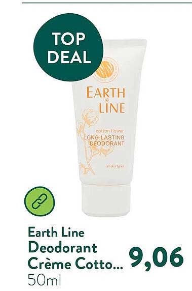 Earth Line Deodorant Crème Cotto...