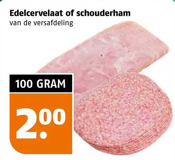 Edelservelaat of schouderham van de versafdeling