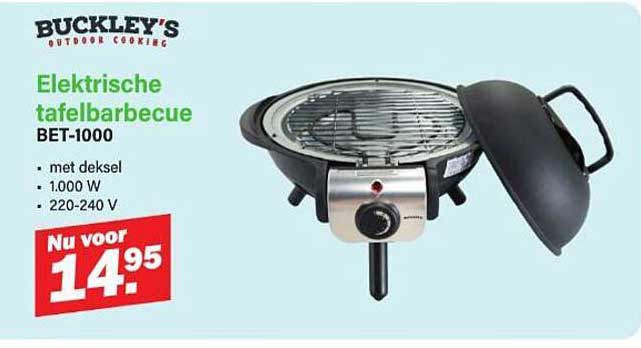 Elektrische tafelbarbecue BET-1000