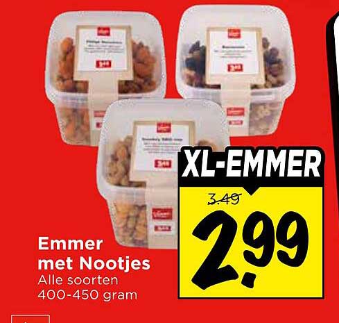 Emmer met Nootjes Alle soorten 400-450 gram XL-EMMER