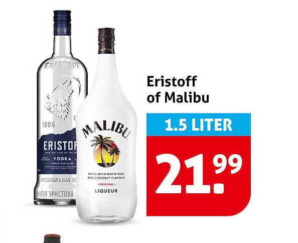 Eristoff of Malibu 1.5 liter