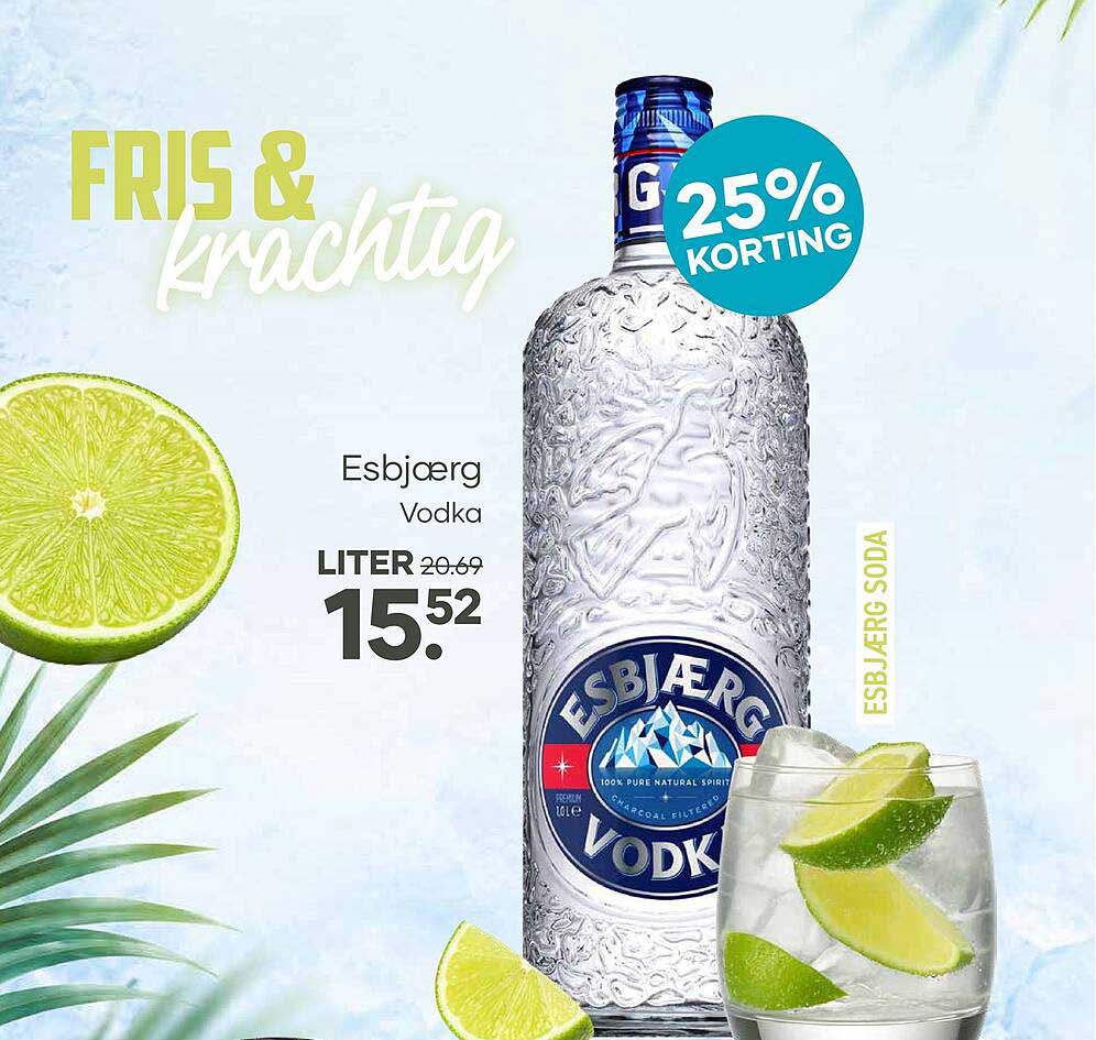 Esbjaerg Vodka 25% Korting
