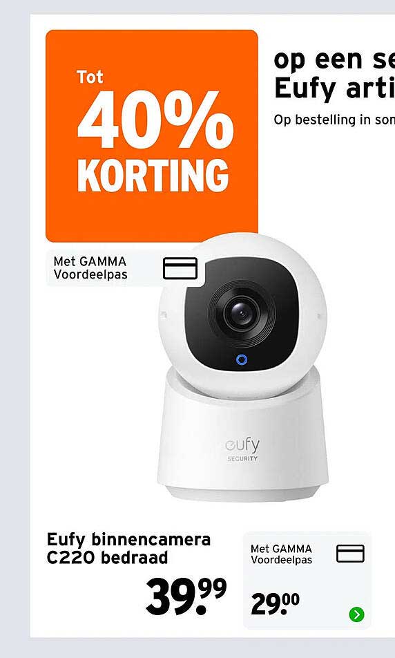 Eufy binnencamera C220 bedraad