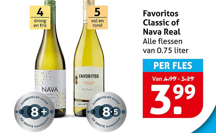 Favoritos Classic of Nava Real Alle flessen van 0.75 liter PER FLES
