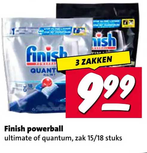 Finish powerball ultimate of quantum, zak 15/18 stuks 3 ZAKKEN