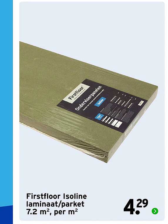 Firstfloor Isoline laminaat/parket 7.2 m², per m²