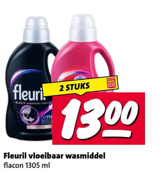Fleuril vloeibaar wasmiddel 2 stuks