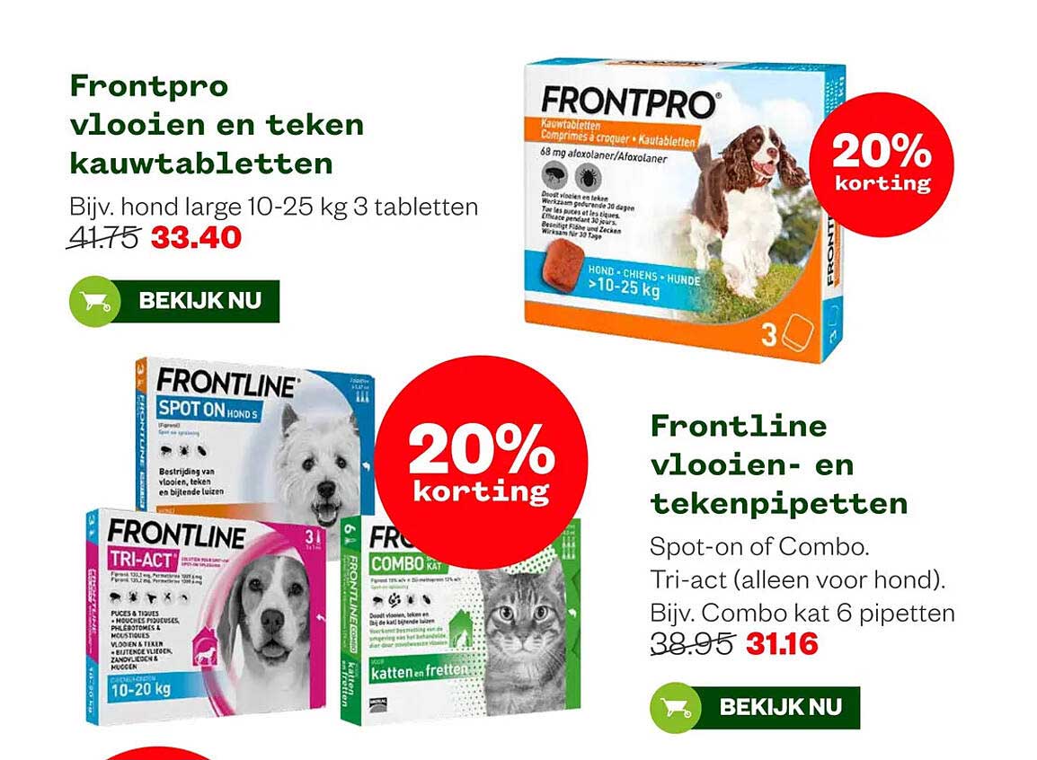 Frontpro vlooien en teken kauwtabletten